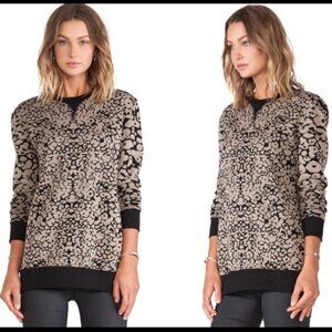Rag & Bone Amoeba Black Taupe Graphic Sweatshirt